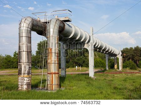 Elevated Section Of The Pipelines