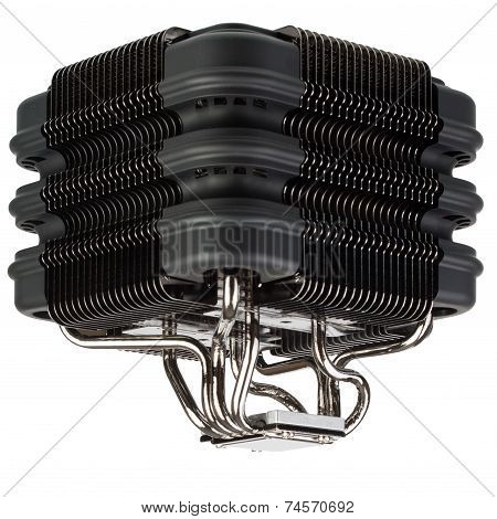 Radiator passive cooling of computer processor