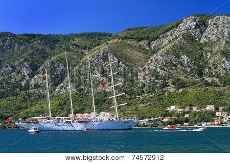 Beautiful Four-masted Ship 
