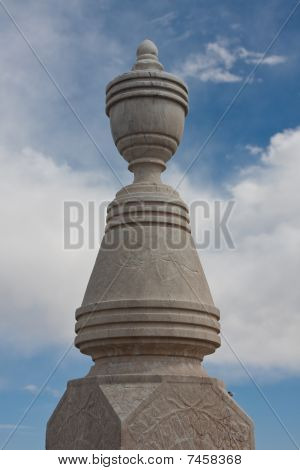 Turmknopf auf Tombstone marker