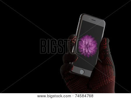 MOSCOW, RUSSIA - SEPTEMBER 27, 2014: New iPhone 6 is a smartphone developed by Apple Inc. Apple rele
