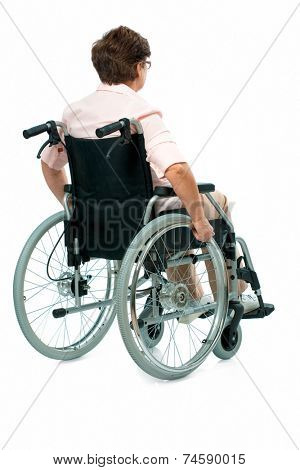 woman in a wheelchair