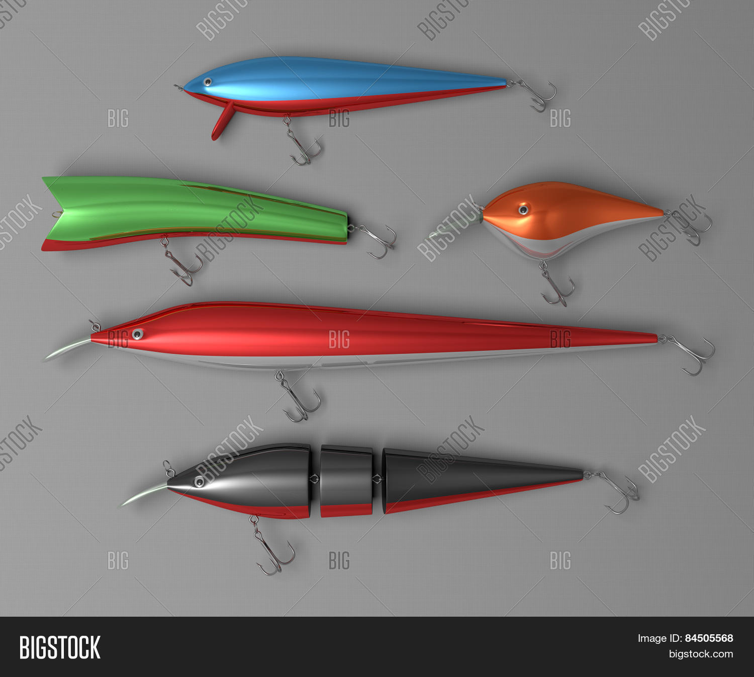 Various Fishing Plugs Image & Photo (Free Trial) Bigstock