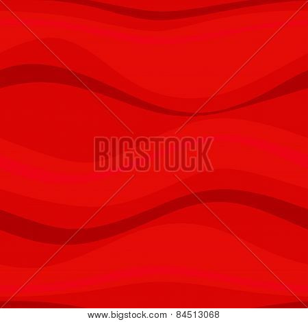 Seamless pattern with red waves