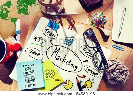Marketing Strategy Team Business Commercial Advertising Concept