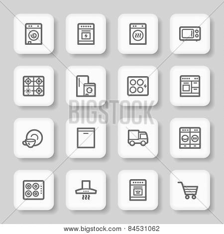 Kitchen Appliances Web Icons