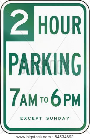 2 Hour Parking California