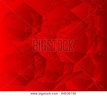 Red light effect polygonal line background