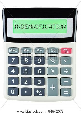 Calculator With Indemnification