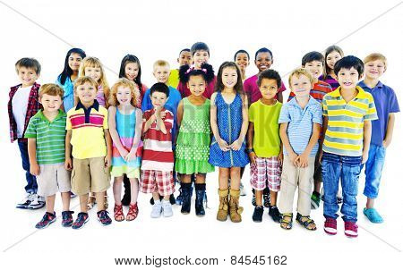 Ethnicity Diversity Gorup of Kids Friendship Cheerful Concept