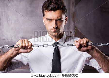 Trying To Break A Chain.