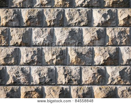 Solid stone wall