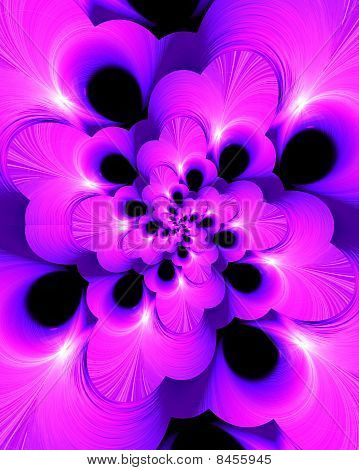 元の色の抽象的な花のデザイン