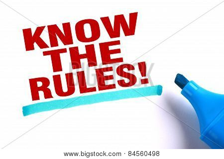 Know The Rules