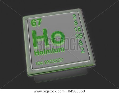 Holmium. Chemical element. 3d