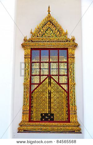 Window   In  Gold    Temple    The Temple