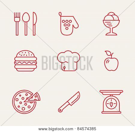 Kitchen seamless pattern.