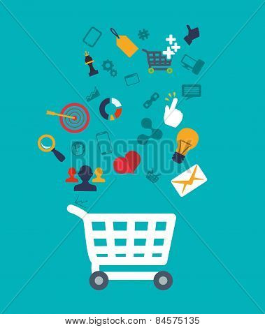 Shopping Design, Vector Illustration.