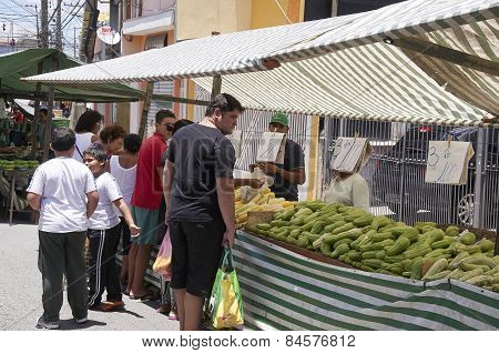 Traditional Street Fair Of Sao Paulo City