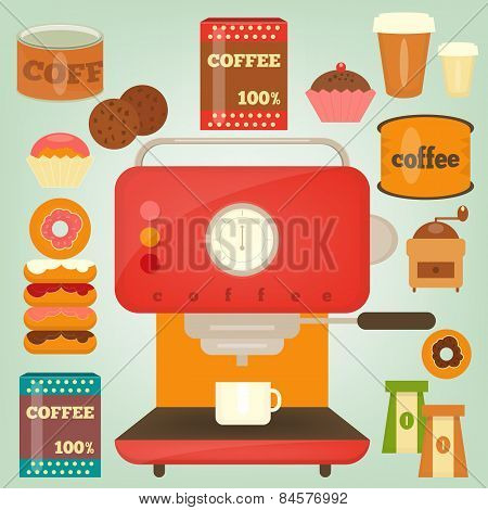 Sweets And Accessories For The Coffee
