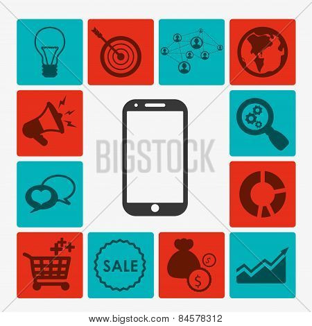 Shopping design, vector illustration.