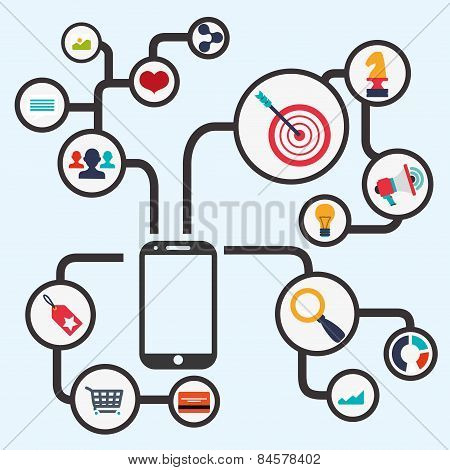 Shopping design, vector illustration.