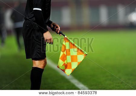 Assistant Referee In Action