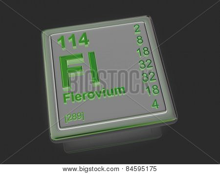 Flerovium. Chemical element. 3d