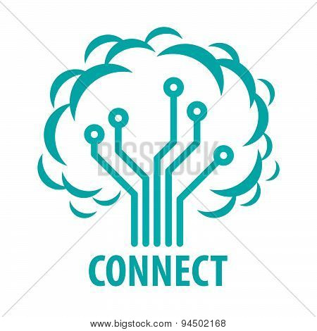 Vector Logo To Connect To The Network Tree