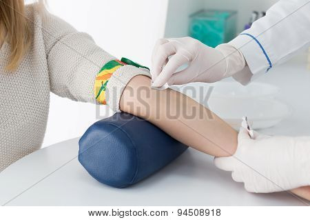 Preparation for blood test