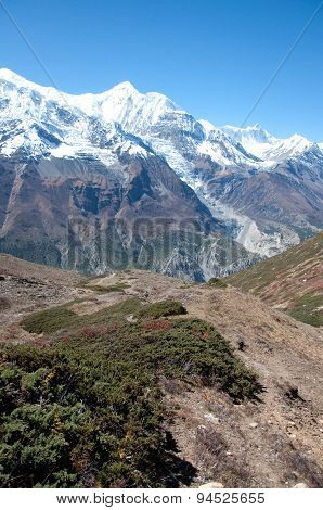 The Himalaya mountain peaks