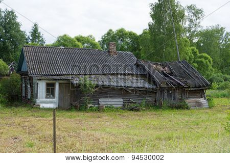 Ramshackle old farmhouse