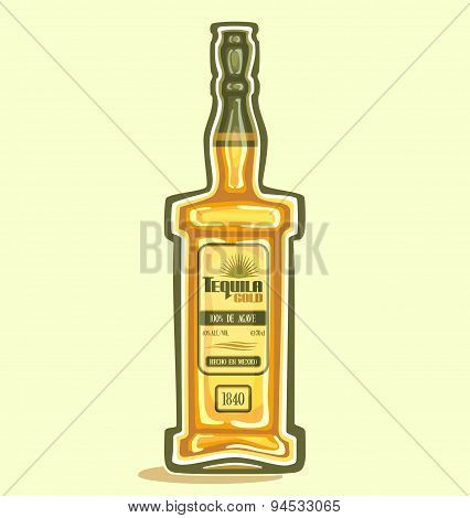 Tequila in the bottle