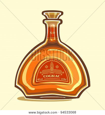 Cognac in the bottle