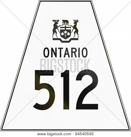 Ontario Highway Shield 512