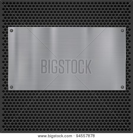 Metal plate over grate texture