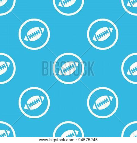 Rugby sign blue pattern