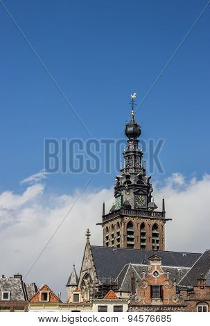 Tower Of The Stevens Church In Nijmegen