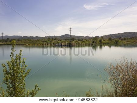 Peaceful Lake Inside Renai Park In Signa