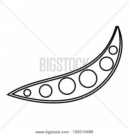 String bean icon. Outline illustration of string bean vector icon for web