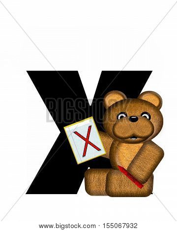 Alphabet Teddy Homework X