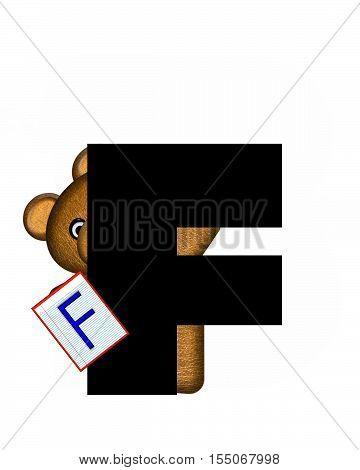 Alphabet Teddy Homework F