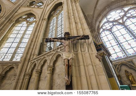 Saint-sulpice-de-favieres Church, Essonne, France