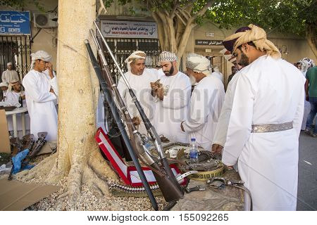 Men At A Nizwa Gun Market