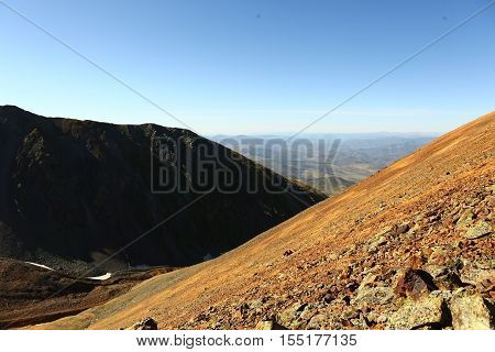 Nature, landscape, mountain landscape, pasur, rocks, summer, stones, mountain, rock, scree, types, Kazakhstan, ridges
