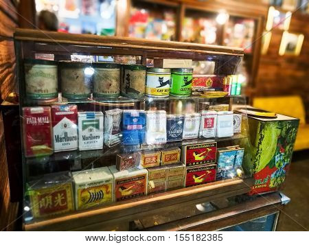 Collection Of Old Cigarette Boxes