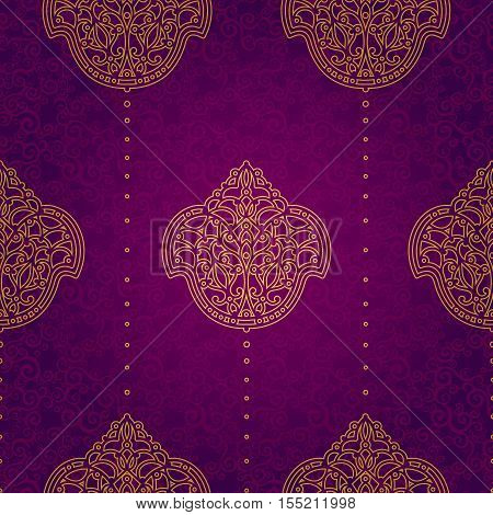 Vector Seamless Pattern In Eastern Style.