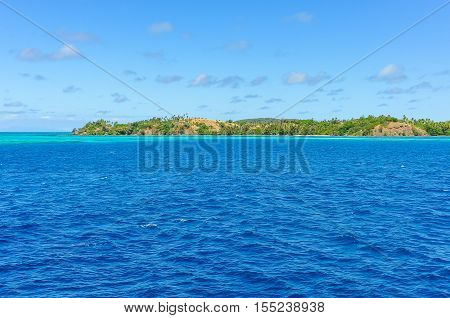 The Turqoise Water Near Nacula Island In Fiji