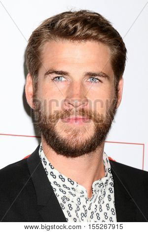 LOS ANGELES - NOV 5:  Liam Hemsworth at the 10th Annual GO Campaign Gala at the Manuela at Hauser Wirth & Schimmel on November 5, 2016 in Los Angeles, CA