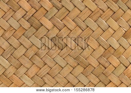 traditional thai style pattern nature background of brown handicraft weave texture bamboo surface for furniture materia